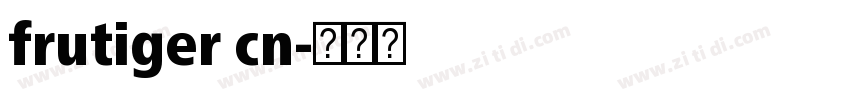 frutiger cn字体转换